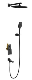 Душевой комплект Timo Helmi SX-4099/03SM чёрный матовый